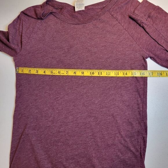 PINK Victoria's Secret Y2K Long Sleeve Purple Scoop Neckline Tee Women's Size XS - Picture 7 of 8